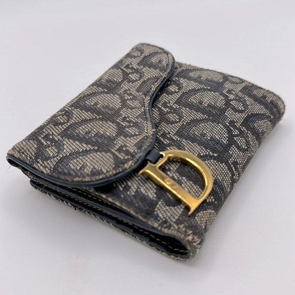 Christian Dior Wallet Saddle Lotus Oblique Jacquard with Unbranded Chain - Picture 4 of 16